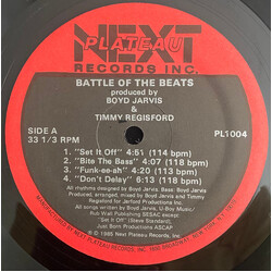 Boyd Jarvis / Timmy Regisford Battle Of The Beats VINYL 12" USED