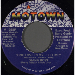 Diana Ross One Love In My Lifetime Vinyl 7" USED