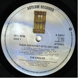 Eagles Their Greatest Hits (1971-1975) Vinyl LP USED