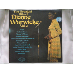 Dionne Warwick The Greatest Hits Of Dionne Warwicke Vol. 2 Vinyl LP USED
