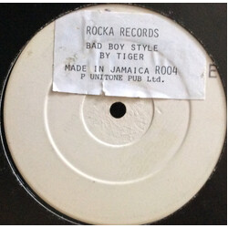 Tiger Bad Boy Style USED VINYL 12INCH 45 RPM WHITE LABEL