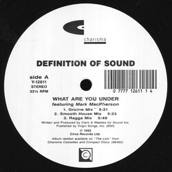 Definition Of Sound What Are You Under USED VINYL 12INCH 33 S RPM STEREO