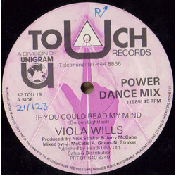 Viola Wills If You Could Read My Mind VINYL 12" USED