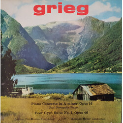 Edvard Grieg / The London "Pro Musica" Symphony Orchestra / Norman Meyer Piano Concerto In A Minor Opus 16, Peer Gynt Suite No. 1, Opus 46 Vinyl LP US