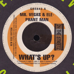 Mr. Vegas / Elephant Man What's Up ? USED VINYL 7INCH 45 RPM