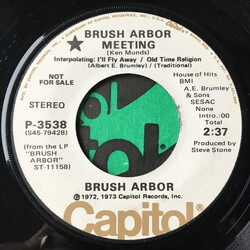 Brush Arbor Brush Arbor Meeting / Bear Creek Dam USED VINYL 7INCH 45 RPM PROMO
