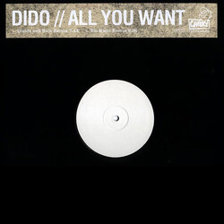 Dido All You Want USED VINYL 12INCH 45 RPM SINGLE PROMO WHITE LABEL