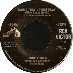 Eddie Fisher Games That Lovers Play (Eine Ganze Nacht) USED VINYL 7INCH 45 RPM