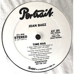Joan Baez Time Rag USED VINYL 12INCH 33 S RPM SINGLE PROMO STEREO