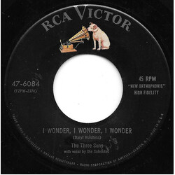 The Three Suns I Wonder, I Wonder, I Wonder / Dancing With Tears In My Eyes USED VINYL 7INCH 45 RPM