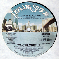 Walter Murphy Gentle Explosion / Dance Your Face Off Vinyl 12" USED