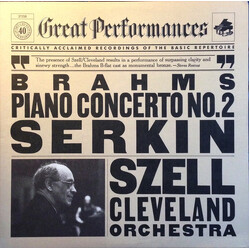 Johannes Brahms / Rudolf Serkin / George Szell / The Cleveland Orchestra Piano Concerto No. 2 In B Flat Vinyl LP USED