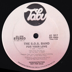 The S.O.S. Band For Your Love USED VINYL 12INCH 33 S RPM PROMO