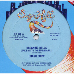 The Crash Crew Breaking Bells (Take Me To The Mardi Gras) USED VINYL 12INCH 33 S RPM