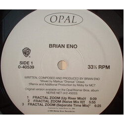 Brian Eno Fractal Zoom USED VINYL 12INCH 33 S RPM
