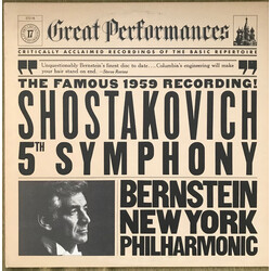 Dmitri Shostakovich / Leonard Bernstein / The New York Philharmonic Orchestra Symphony No. 5, Op. 47 Vinyl LP USED