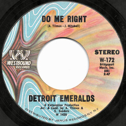 Detroit Emeralds Do Me Right / Just Now And Then USED VINYL 7INCH 45 RPM SINGLE STYRENE
