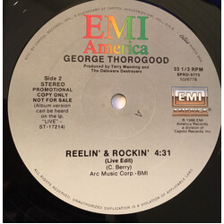 George Thorogood Reelin' & Rockin' USED VINYL 12INCH SINGLE PROMO 33 S RPM
