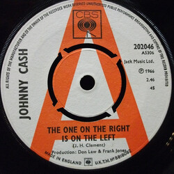 Johnny Cash The One On The Right Is On The Left USED VINYL 7INCH 45 RPM SINGLE PROMO