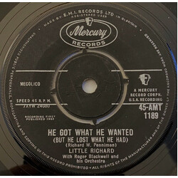 Little Richard / Roger Blackwell And His Orchestra He Got What He Wanted (But He Lost What He Had) USED VINYL 7INCH 45 RPM SINGLE MONO