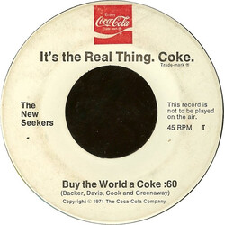 The New Seekers It's The Real Thing. Coke. VINYL 7" USED