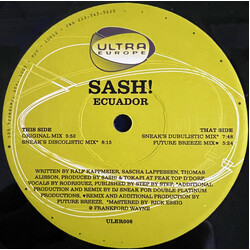 Sash! Ecuador VINYL 12" USED