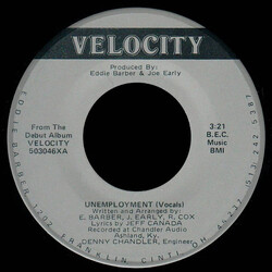 Velocity (6) Unemployment VINYL 7" USED