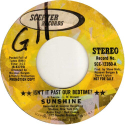 Sunshine (42) Isn't It Past Our Bedtime? USED VINYL 7INCH 45 RPM SINGLE PROMO