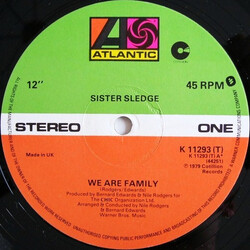 Sister Sledge We Are Family USED VINYL 12INCH 45 RPM SINGLE STEREO