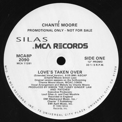 Chanté Moore Love's Taken Over VINYL 12" USED