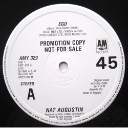 Nat Augustin Ego USED VINYL 12INCH PROMO 45 RPM