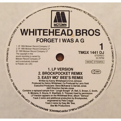 Whitehead Bros. Forget I Was A G USED VINYL 12INCH 33 S RPM SINGLE