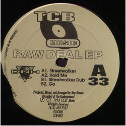Troy Brown Raw Deal EP USED VINYL 12INCH EP 33 S RPM