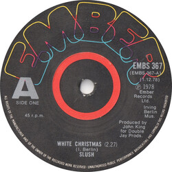 Slush (5) White Christmas USED VINYL 7INCH 45 RPM PROMO