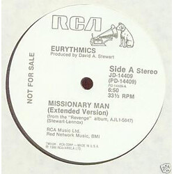Eurythmics Missionary Man USED VINYL 12INCH 33 S RPM PROMO STEREO