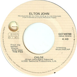 Elton John Chloe USED VINYL 7INCH 45 RPM STEREO