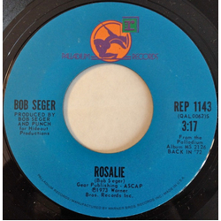 Bob Seger Rosalie Vinyl 7" USED