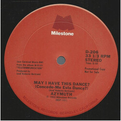 Azymuth / Jeanie Tracy May I Have This Dance (Concede-Me Esta Danca?) / I'm Your Jeanie USED VINYL 12INCH PROMO
