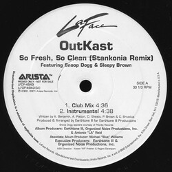 OutKast So Fresh, So Clean (Stankonia Remix) USED VINYL 12INCH 33 S RPM PROMO