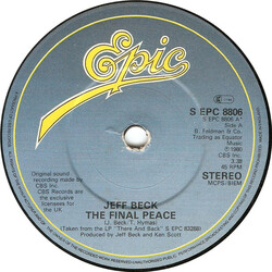 Jeff Beck The Final Peace USED VINYL 7INCH SINGLE 45 RPM