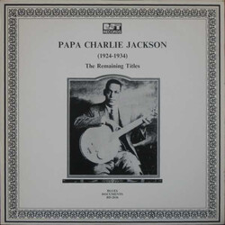 Papa Charlie Jackson (1924-1934) The Remaining Titles Vinyl LP USED