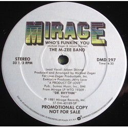 The M-Zee Band Who's Funkin' You / Sure Shot VINYL 12" USED