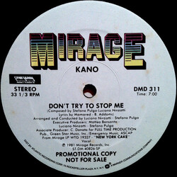Kano Don't Try To Stop Me VINYL 12" USED