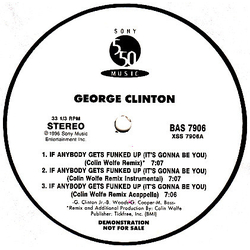 George Clinton / P-Funk All Stars If Anybody Gets Funked Up (It's Gonna Be You) Vinyl 12" USED