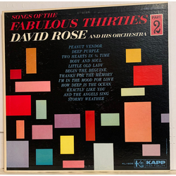 David Rose & His Orchestra Songs Of The Fabulous Thirties Part 2 Vinyl LP USED