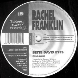 Rachel Franklin Bette Davis Eyes Vinyl 12" USED