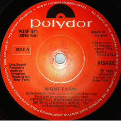 Visage Night Train USED VINYL 7INCH 45 RPM SINGLE