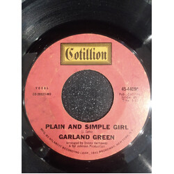 Garland Green Plain And Simple Girl / Hey Cloud USED VINYL 7INCH 45 RPM SINGLE