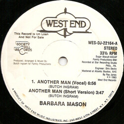 Barbara Mason Another Man USED VINYL 12INCH 33 S RPM PROMO STEREO