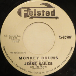 Jessie Sailes Monkey Drums / I'm In Love With The Drummer Man USED VINYL 7INCH 45 RPM SINGLE PROMO